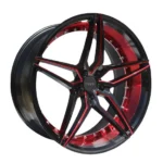 Gloss Black Red Inner 16-20 Inch Extreme Concave Alloy Wheels - Image 2