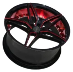 Gloss Black Red Inner 16-20 Inch Extreme Concave Alloy Wheels