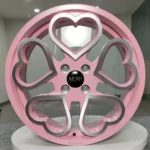 Heart-Shaped Cute Lady's Girl's Purple Custom Original/Aftermarket Rims Suitable for Various Luxury Cars. - Image 4