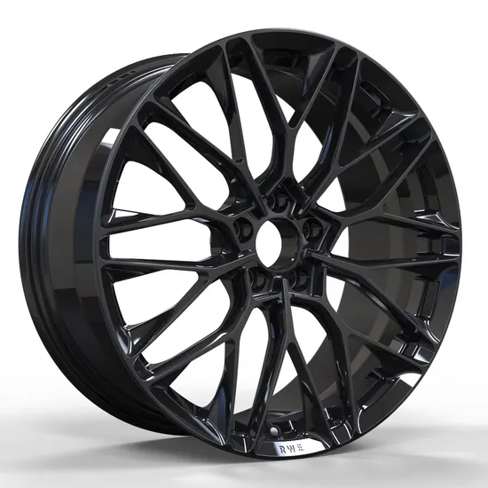 High-Perfomance-5-Holes-Black-Silver-Painting-Pretty-Aluminum-Alloy-Car-Wheel High Perfomance 5 Holes Black Silver Painting Pretty Aluminum Alloy Car Wheel - Image 1