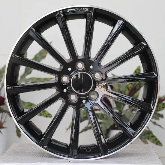 5 Holes Black Machined Aluminum Alloy Car Wheel