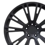 5 Holes Matte Black Flow Formed Alloy Car Rims High Quality