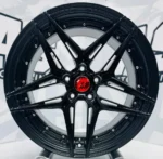 High Strength 5 Holes Black Flow Formed Aluminum Car Wheel Rims - Image 2