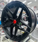 High Strength 5 Holes Black Flow Formed Aluminum Car Wheel Rims - Image 3