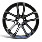High Strength 5 Holes Black Machined Alloy Wheel for Car - Image 2