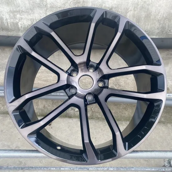 High Strength 5 Holes Black Machined Alloy Wheel for Car