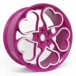 Hot Factory Forged Aluminum Deep Pink Rims Customizable Logo - Image 3