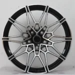 Hot Sell 5 Holes Aluminum Alloy Black Machined Car Wheel Rim - Image 2