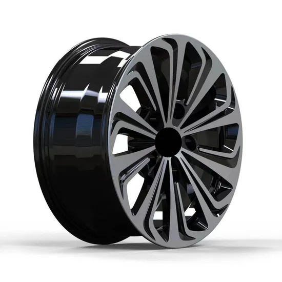 Hot Sell New Design Black Machined Face Alloy Car Wheels 17 18 Inch Rims