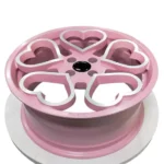 Ladies' Cute Heart-Shaped Purple Wheel Rims Suitable for Various Luxury Car Sizes - Image 3