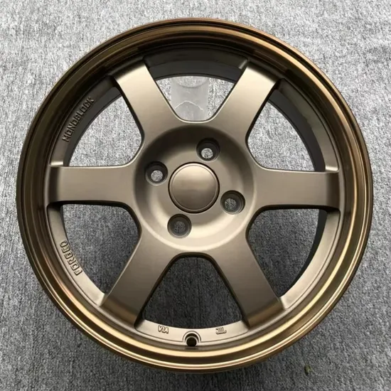 Lexury-Hot-Golden-Full-Painting-Car-Mag-8X100-114-3-4X114-3-14-15-17-Inch-Alloy-Rims-for-Sale Lexury Hot Golden Full Painting Car Mag 8X100/114.3 4X114.3 14 15 17 Inch Alloy Rims for Sale - Image 1