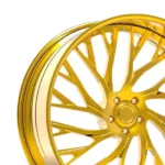 Luxury Cheap Staggered Mesh Golden Auto Alloy Car Rims Wheels - Image 2