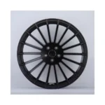 Matte Black 5 Holes Aluminium Alloy Car Wheel - Image 2