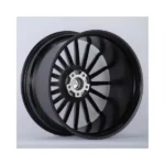 Matte Black 5 Holes Aluminium Alloy Car Wheel - Image 4