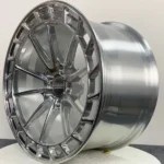 Monoblock Forged 5 Holes Silver Polished Alloy Wheel Rims - Image 3