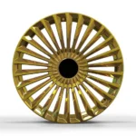 New Design 5 Holes Golden Car Wheel Aluminum Alloy Car Wheel Durable Car Wheel - Image 2