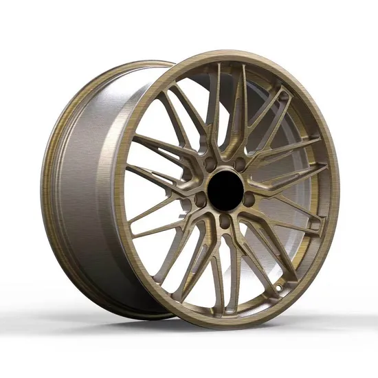 New Design 5 Holes Golden Car Wheel Aluminum Alloy Car Wheel Durable Car Wheel