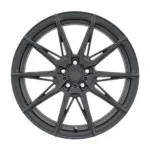 Durable Matte Black 5-Hole Aluminum Flow Formed Car Wheel - Image 2