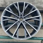 New Design Flow Formed Alloy Car Wheel 5 Holes Silver Machined Face Car Wheel Rims