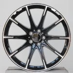 New Design Flow Formed Passenger Car Wheel 5 Holes Black Aluminum Alloy Car Wheel - Image 2