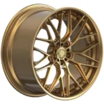 New Professional Car Wheel Custom Brown Gold 2-Piece Forged Passenger Car Alloy Wheel 16/19/21inch 5X100 5X114.3 5X120 Rims - Image 2