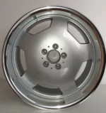 Ouya Wheel 5X112 Monoblock Silver Mirror Machined Lip Alloy Wheel - Image 2