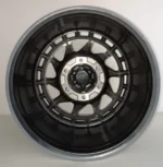 Ouya Wheel 6X139.7 Matte Black Chrome Rivets 4X4 Offroad Alloy Wheel - Image 3