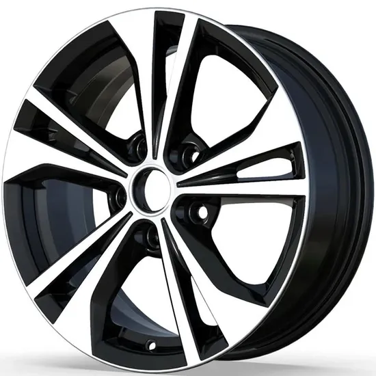 Replica-5-Holes-Car-Wheel-Rim-Set-Black-Color-Silver-Machined-Face-China-Car-Accessories-Alloy-Wheel-and-Wheel-Rim Replica 5 Holes Car Wheel Rim Set Black Color Silver Machined Face China Car Accessories Alloy Wheel and Wheel Rim - Image 1