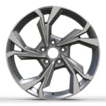 China 17inch 5X112 Alloy Car Rims for VW Replica Wheels - Image 2
