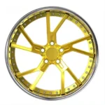 Golden Spoke 18-20 Inch Forged Alloy Car Wheels Black Silver - Image 2