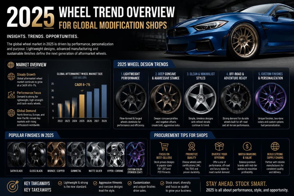 2025 wheel trend overview for global modification shops