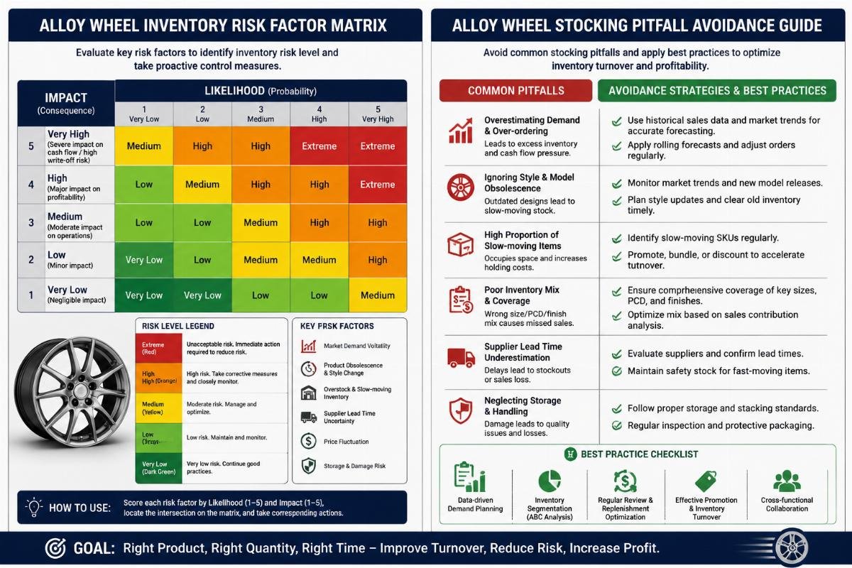 alloy wheel stocking pitfall avoidance guide Alloy wheel inventory risk factor matrix