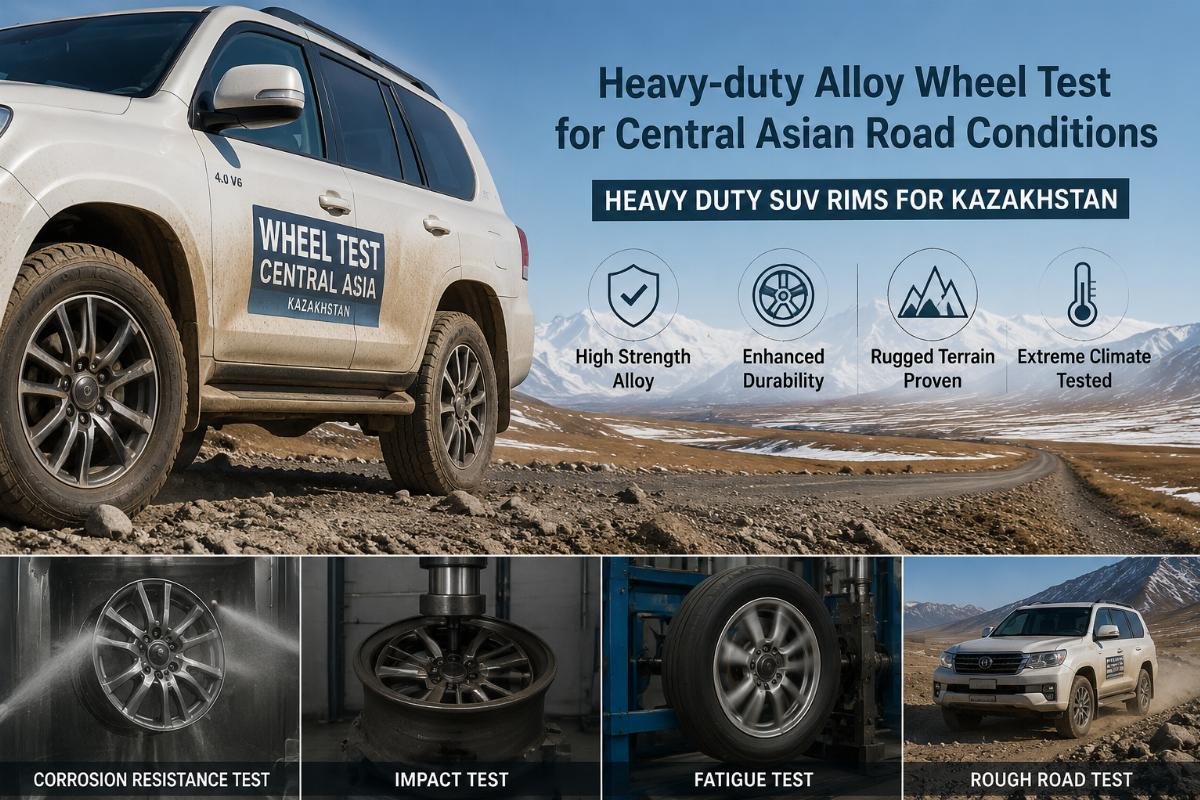 heavy duty SUV rims for Kazakhstan Heavy-duty alloy wheel test for Central Asian road conditions