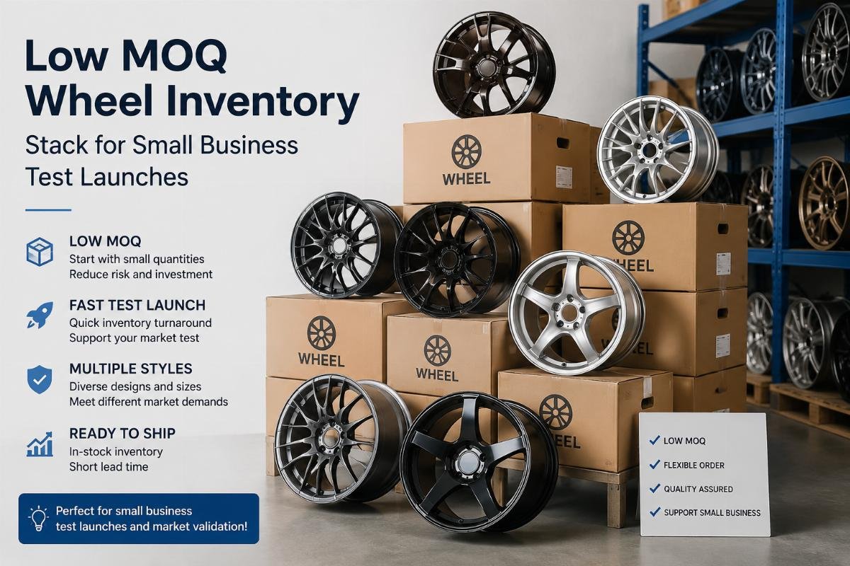 Low MOQ wheel inventory stack for small business test launches