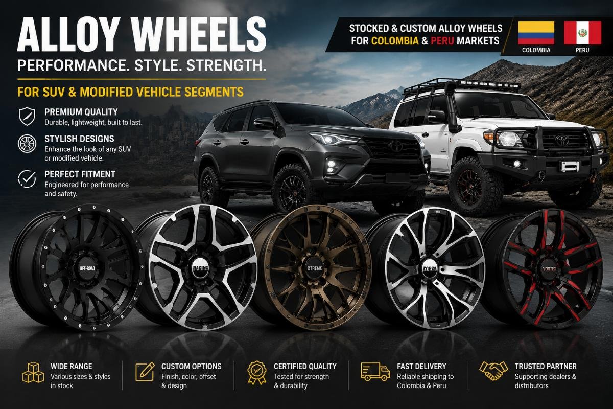 Alloy wheel product showcase for SUV and modified vehicle segments